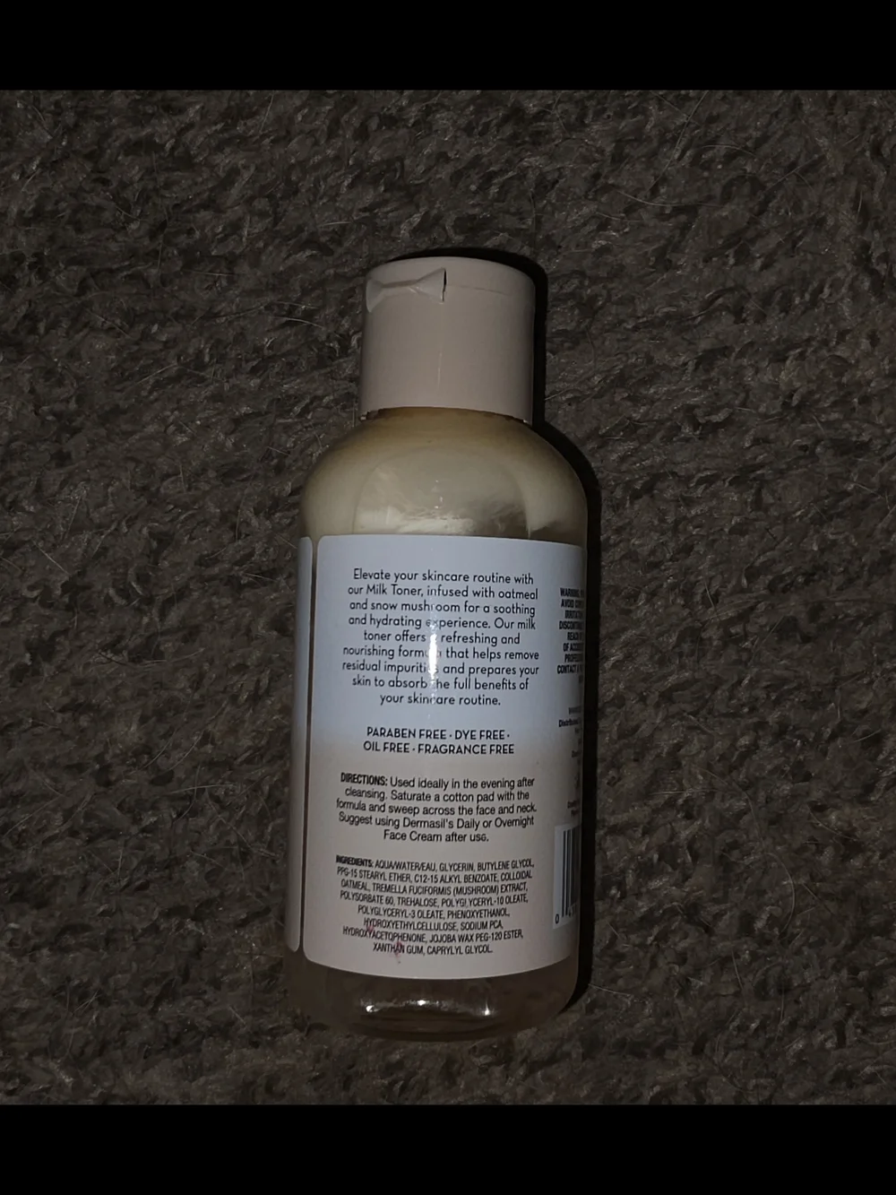 2 x Dermasil Labs Oatmeal Milk Toner 4fl Oz Oatmeal & Snow Mushroom BNIB